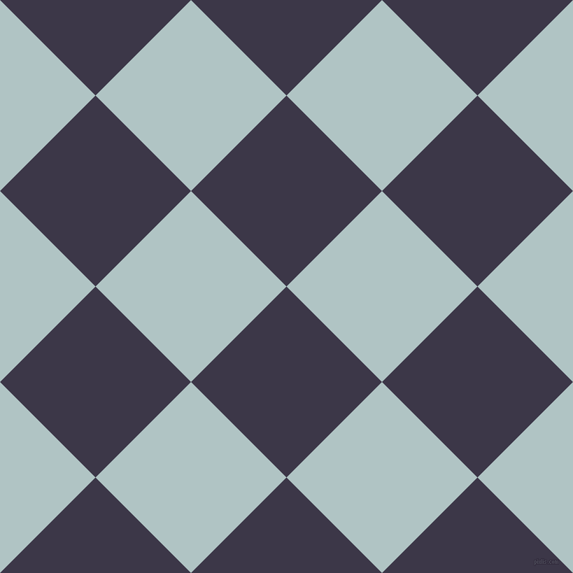 45/135 degree angle diagonal checkered chequered squares checker pattern checkers background, 193 pixel square size, , Martinique and Jungle Mist checkers chequered checkered squares seamless tileable