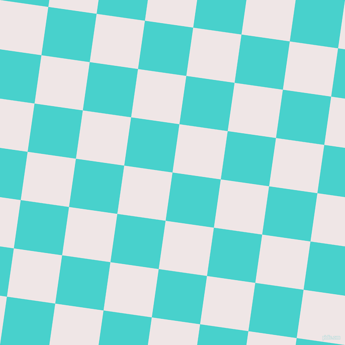 82/172 degree angle diagonal checkered chequered squares checker pattern checkers background, 97 pixel square size, , Medium Turquoise and Whisper checkers chequered checkered squares seamless tileable