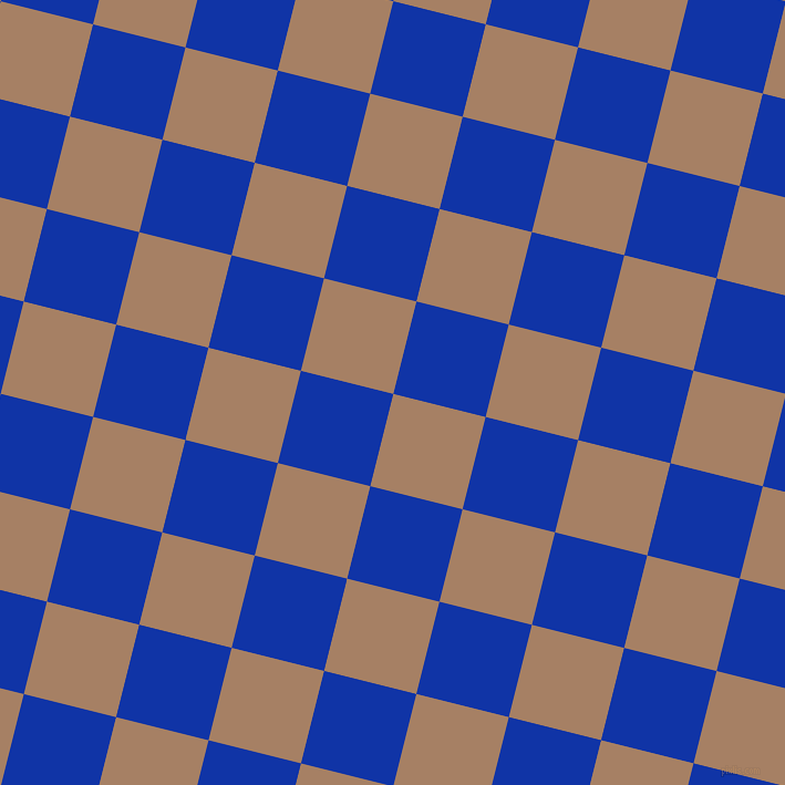 76/166 degree angle diagonal checkered chequered squares checker pattern checkers background, 86 pixel square size, , Medium Wood and Egyptian Blue checkers chequered checkered squares seamless tileable
