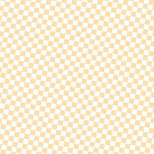 79/169 degree angle diagonal checkered chequered squares checker pattern checkers background, 17 pixel squares size, , Mint Cream and Navajo White checkers chequered checkered squares seamless tileable