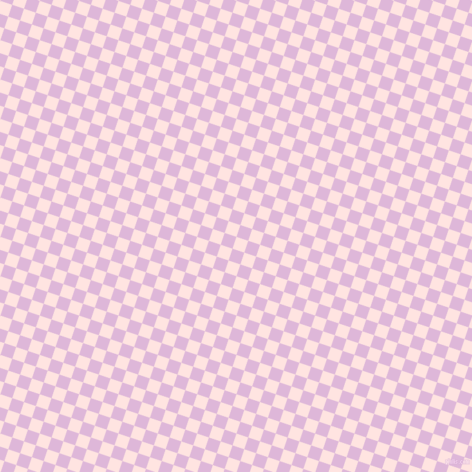 72/162 degree angle diagonal checkered chequered squares checker pattern checkers background, 18 pixel squares size, , Misty Rose and French Lilac checkers chequered checkered squares seamless tileable