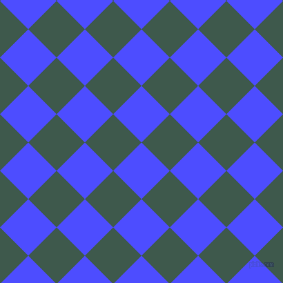 45/135 degree angle diagonal checkered chequered squares checker pattern checkers background, 58 pixel squares size, Neon Blue and Plantation checkers chequered checkered squares seamless tileable