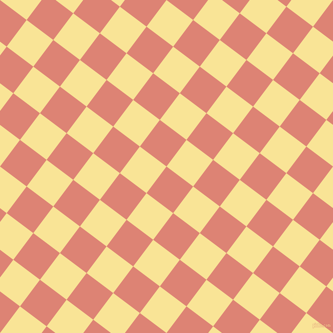 53/143 degree angle diagonal checkered chequered squares checker pattern checkers background, 65 pixel squares size, , New York Pink and Vis Vis checkers chequered checkered squares seamless tileable