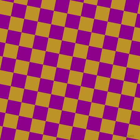 79/169 degree angle diagonal checkered chequered squares checker pattern checkers background, 44 pixel square size, Nugget and Dark Magenta checkers chequered checkered squares seamless tileable