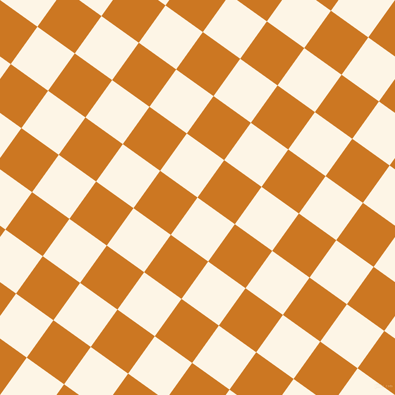 54/144 degree angle diagonal checkered chequered squares checker pattern checkers background, 91 pixel squares size, , Old Lace and Ochre checkers chequered checkered squares seamless tileable