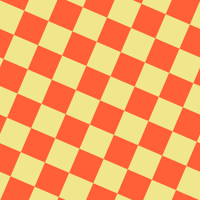 67/157 degree angle diagonal checkered chequered squares checker pattern checkers background, 88 pixel square size, , Outrageous Orange and Khaki checkers chequered checkered squares seamless tileable