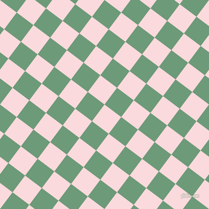 53/143 degree angle diagonal checkered chequered squares checker pattern checkers background, 41 pixel square size, , Pale Pink and Oxley checkers chequered checkered squares seamless tileable