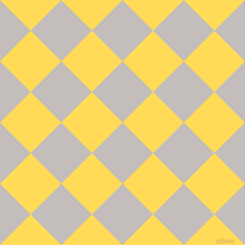45/135 degree angle diagonal checkered chequered squares checker pattern checkers background, 88 pixel square size, , Pale Slate and Mustard checkers chequered checkered squares seamless tileable