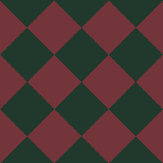 45/135 degree angle diagonal checkered chequered squares checker pattern checkers background, 124 pixel square size, , Palm Green and Merlot checkers chequered checkered squares seamless tileable