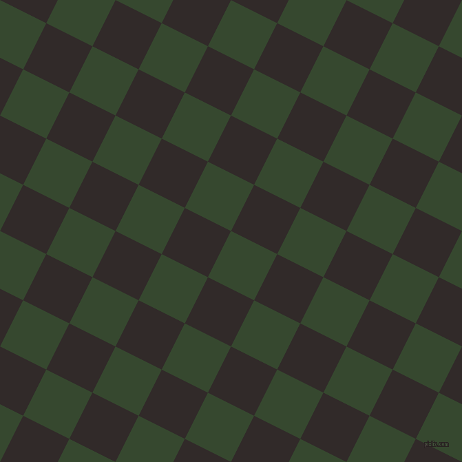 63/153 degree angle diagonal checkered chequered squares checker pattern checkers background, 75 pixel square size, , Palm Leaf and Livid Brown checkers chequered checkered squares seamless tileable