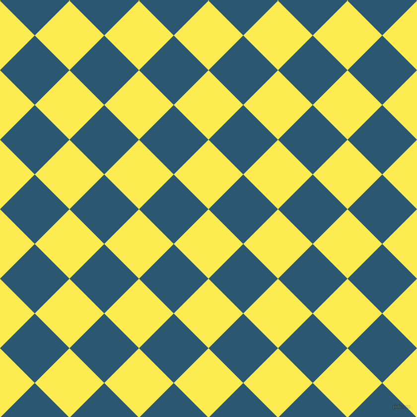 45/135 degree angle diagonal checkered chequered squares checker pattern checkers background, 99 pixel squares size, Paris Daisy and Chathams Blue checkers chequered checkered squares seamless tileable
