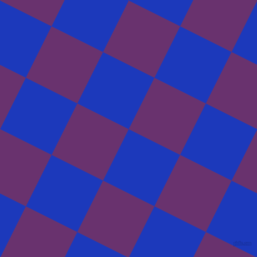 63/153 degree angle diagonal checkered chequered squares checker pattern checkers background, 115 pixel squares size, , Persian Blue and Seance checkers chequered checkered squares seamless tileable