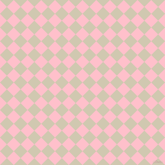 45/135 degree angle diagonal checkered chequered squares checker pattern checkers background, 34 pixel squares size, , Pink and Parchment checkers chequered checkered squares seamless tileable