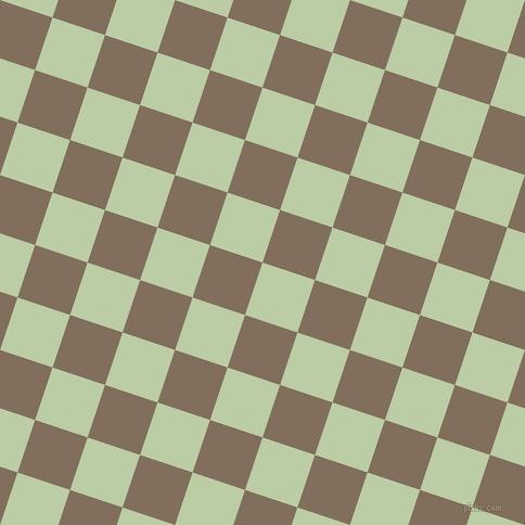 72/162 degree angle diagonal checkered chequered squares checker pattern checkers background, 51 pixel square size, , Pixie Green and Donkey Brown checkers chequered checkered squares seamless tileable