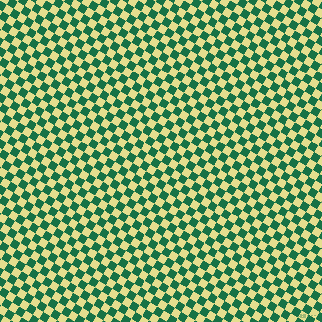 59/149 degree angle diagonal checkered chequered squares checker pattern checkers background, 16 pixel square size, Primrose and Dark Spring Green checkers chequered checkered squares seamless tileable