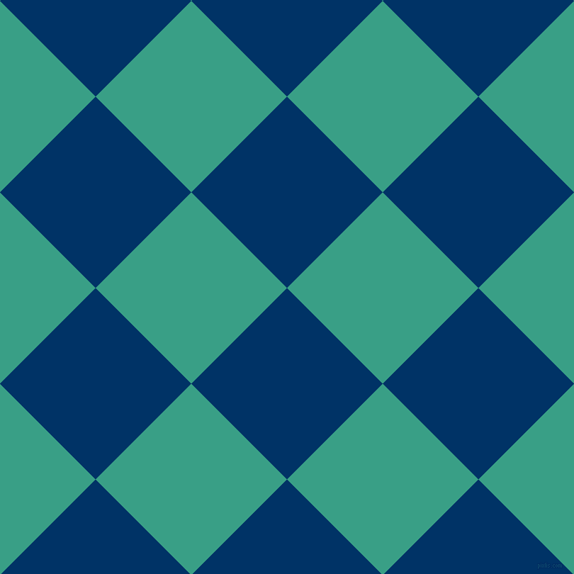 45/135 degree angle diagonal checkered chequered squares checker pattern checkers background, 191 pixel square size, , Prussian Blue and Gossamer checkers chequered checkered squares seamless tileable