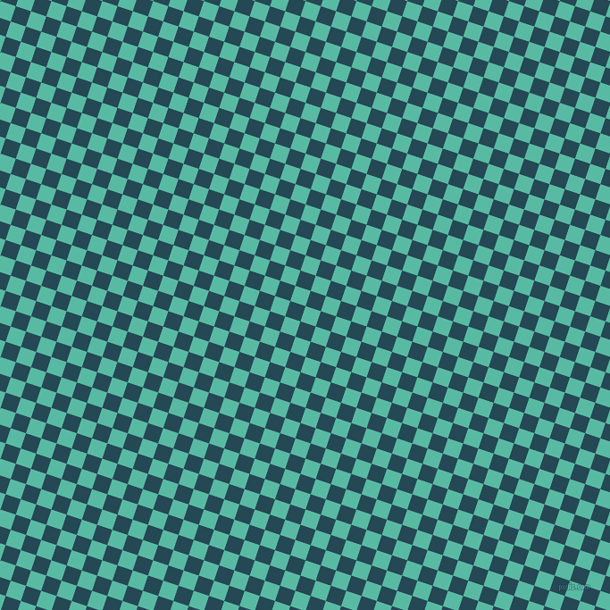 72/162 degree angle diagonal checkered chequered squares checker pattern checkers background, 18 pixel square size, , Puerto Rico and Teal Blue checkers chequered checkered squares seamless tileable
