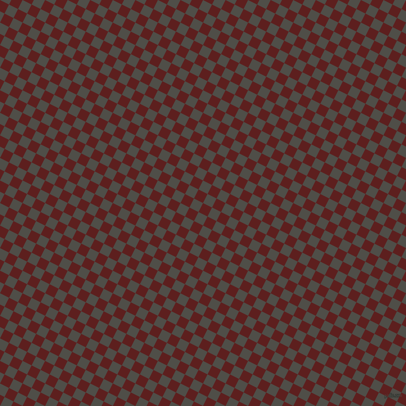 63/153 degree angle diagonal checkered chequered squares checker pattern checkers background, 20 pixel square size, Red Oxide and Merlin checkers chequered checkered squares seamless tileable