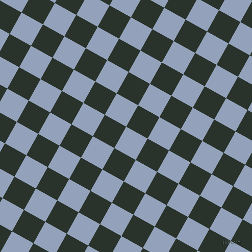 61/151 degree angle diagonal checkered chequered squares checker pattern checkers background, 48 pixel squares size, Rock Blue and Gordons Green checkers chequered checkered squares seamless tileable
