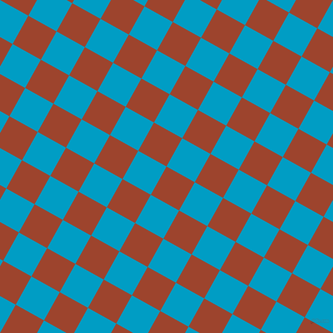 61/151 degree angle diagonal checkered chequered squares checker pattern checkers background, 64 pixel squares size, , Rock Spray and Pacific Blue checkers chequered checkered squares seamless tileable