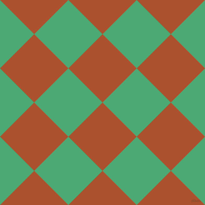 45/135 degree angle diagonal checkered chequered squares checker pattern checkers background, 185 pixel square size, , Rose Of Sharon and Ocean Green checkers chequered checkered squares seamless tileable