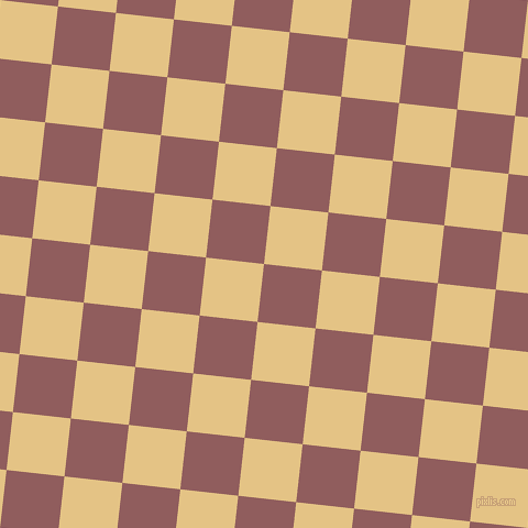 84/174 degree angle diagonal checkered chequered squares checker pattern checkers background, 53 pixel square size, , Rose Taupe and New Orleans checkers chequered checkered squares seamless tileable