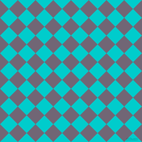 45/135 degree angle diagonal checkered chequered squares checker pattern checkers background, 40 pixel squares size, Rum and Robin's Egg Blue checkers chequered checkered squares seamless tileable