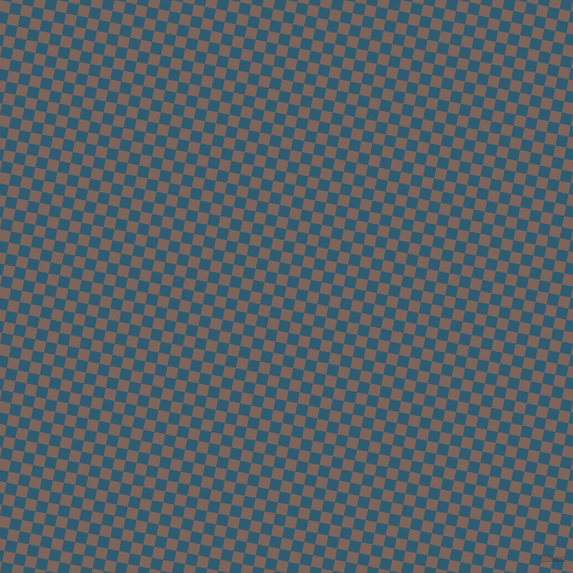 79/169 degree angle diagonal checkered chequered squares checker pattern checkers background, 16 pixel square size, Russett and Blumine checkers chequered checkered squares seamless tileable
