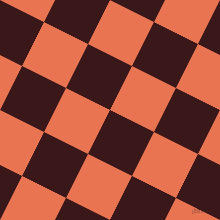 63/153 degree angle diagonal checkered chequered squares checker pattern checkers background, 99 pixel squares size, , Rustic Red and Burnt Sienna checkers chequered checkered squares seamless tileable