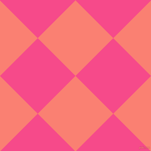 45/135 degree angle diagonal checkered chequered squares checker pattern checkers background, 173 pixel squares size, , Salmon and French Rose checkers chequered checkered squares seamless tileable