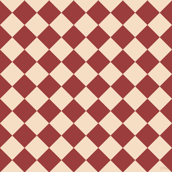 45/135 degree angle diagonal checkered chequered squares checker pattern checkers background, 58 pixel squares size, , Sazerac and Mexican Red checkers chequered checkered squares seamless tileable