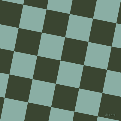 79/169 degree angle diagonal checkered chequered squares checker pattern checkers background, 79 pixel square size, Sea Nymph and Mallard checkers chequered checkered squares seamless tileable