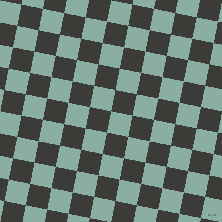 79/169 degree angle diagonal checkered chequered squares checker pattern checkers background, 76 pixel squares size, Sea Nymph and Zeus checkers chequered checkered squares seamless tileable