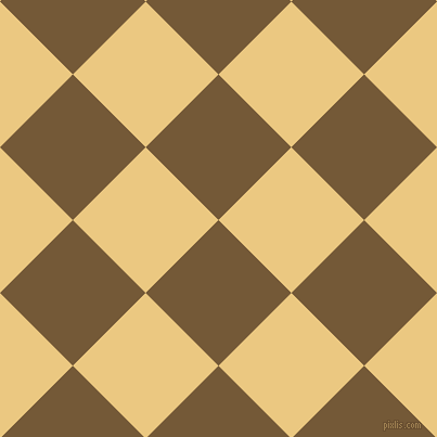 45/135 degree angle diagonal checkered chequered squares checker pattern checkers background, 95 pixel square size, Shingle Fawn and Marzipan checkers chequered checkered squares seamless tileable