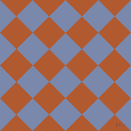 45/135 degree angle diagonal checkered chequered squares checker pattern checkers background, 77 pixel square size, , Ship Cove and Fiery Orange checkers chequered checkered squares seamless tileable