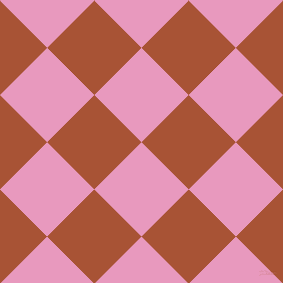 45/135 degree angle diagonal checkered chequered squares checker pattern checkers background, 133 pixel squares size, , Shocking and Orange Roughy checkers chequered checkered squares seamless tileable