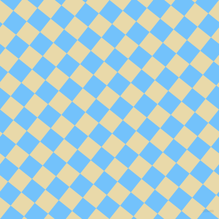 51/141 degree angle diagonal checkered chequered squares checker pattern checkers background, 57 pixel squares size, , Sidecar and Maya Blue checkers chequered checkered squares seamless tileable