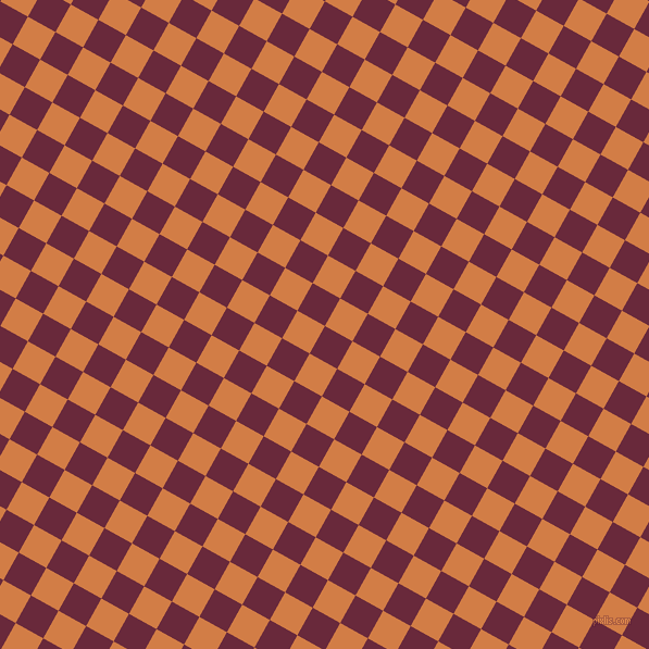 61/151 degree angle diagonal checkered chequered squares checker pattern checkers background, 29 pixel square size, , Siren and Raw Sienna checkers chequered checkered squares seamless tileable