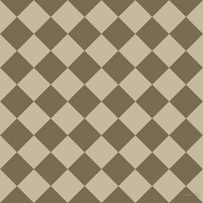 45/135 degree angle diagonal checkered chequered squares checker pattern checkers background, 49 pixel squares size, Sisal and Peat checkers chequered checkered squares seamless tileable