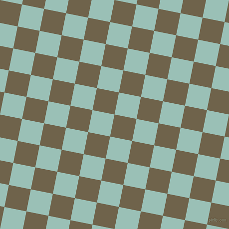 79/169 degree angle diagonal checkered chequered squares checker pattern checkers background, 45 pixel square size, , Soya Bean and Shadow Green checkers chequered checkered squares seamless tileable