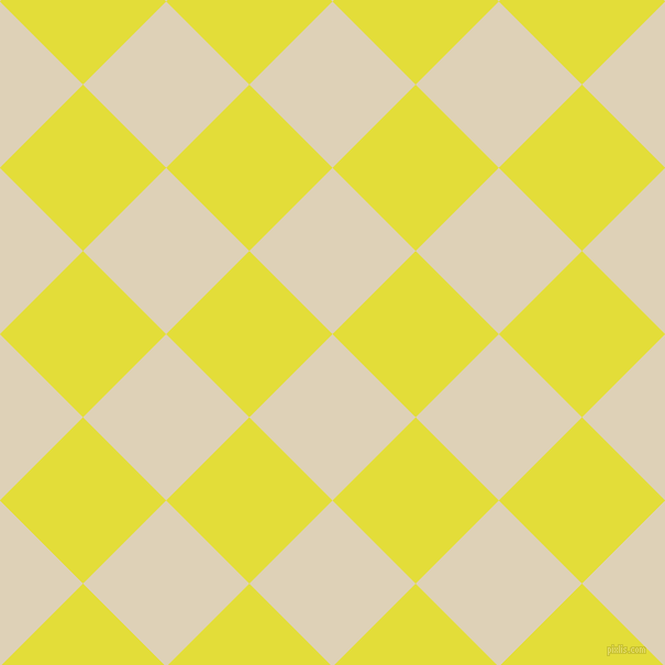 45/135 degree angle diagonal checkered chequered squares checker pattern checkers background, 107 pixel square size, Spanish White and Starship checkers chequered checkered squares seamless tileable
