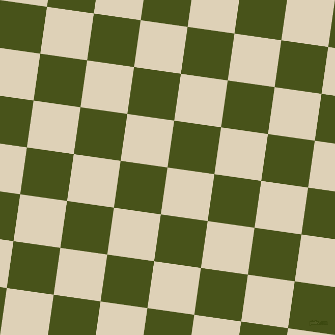 82/172 degree angle diagonal checkered chequered squares checker pattern checkers background, 93 pixel square size, , Spanish White and Verdun Green checkers chequered checkered squares seamless tileable