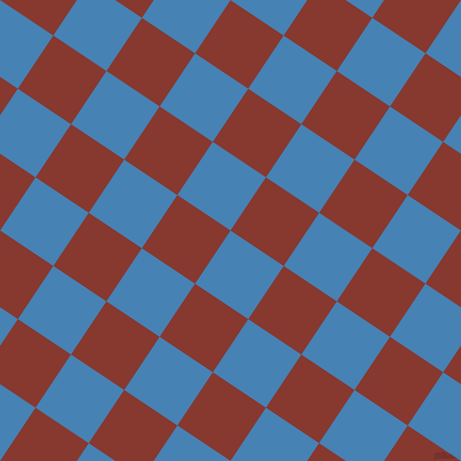 56/146 degree angle diagonal checkered chequered squares checker pattern checkers background, 93 pixel squares size, , Steel Blue and Crab Apple checkers chequered checkered squares seamless tileable