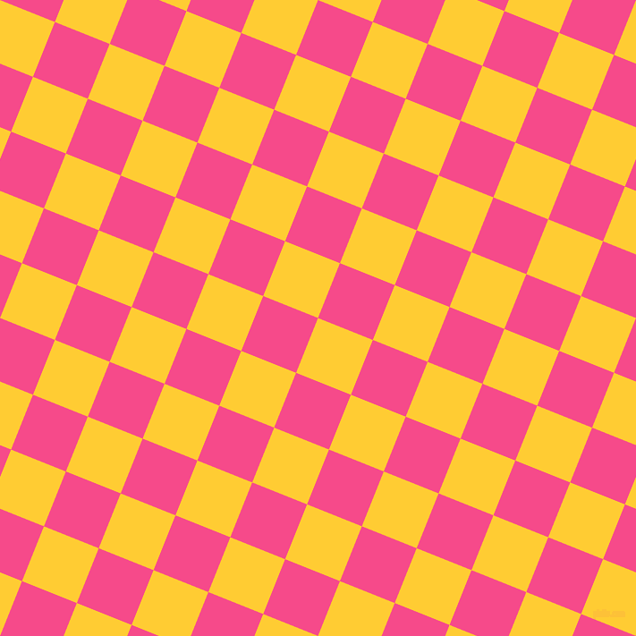 68/158 degree angle diagonal checkered chequered squares checker pattern checkers background, 66 pixel square size, , Sunglow and French Rose checkers chequered checkered squares seamless tileable
