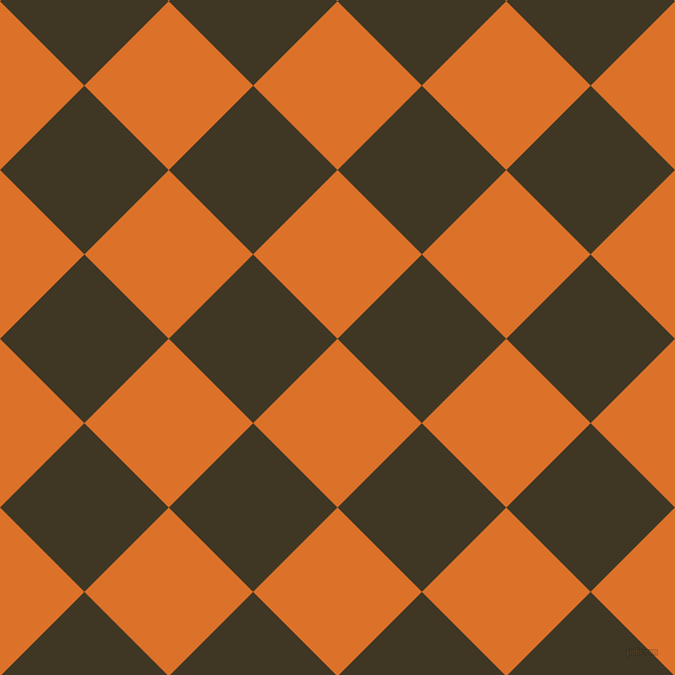 45/135 degree angle diagonal checkered chequered squares checker pattern checkers background, 134 pixel square size, , Tahiti Gold and Mikado checkers chequered checkered squares seamless tileable
