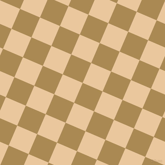 67/157 degree angle diagonal checkered chequered squares checker pattern checkers background, 70 pixel squares size, , Teak and New Tan checkers chequered checkered squares seamless tileable