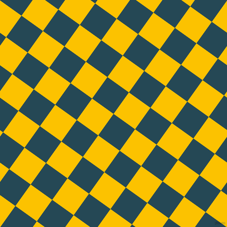 54/144 degree angle diagonal checkered chequered squares checker pattern checkers background, 92 pixel square size, , Teal Blue and Golden Poppy checkers chequered checkered squares seamless tileable