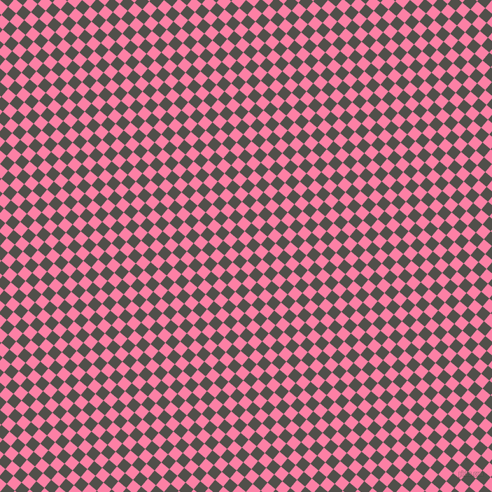 50/140 degree angle diagonal checkered chequered squares checker pattern checkers background, 15 pixel square size, , Tickle Me Pink and Dune checkers chequered checkered squares seamless tileable