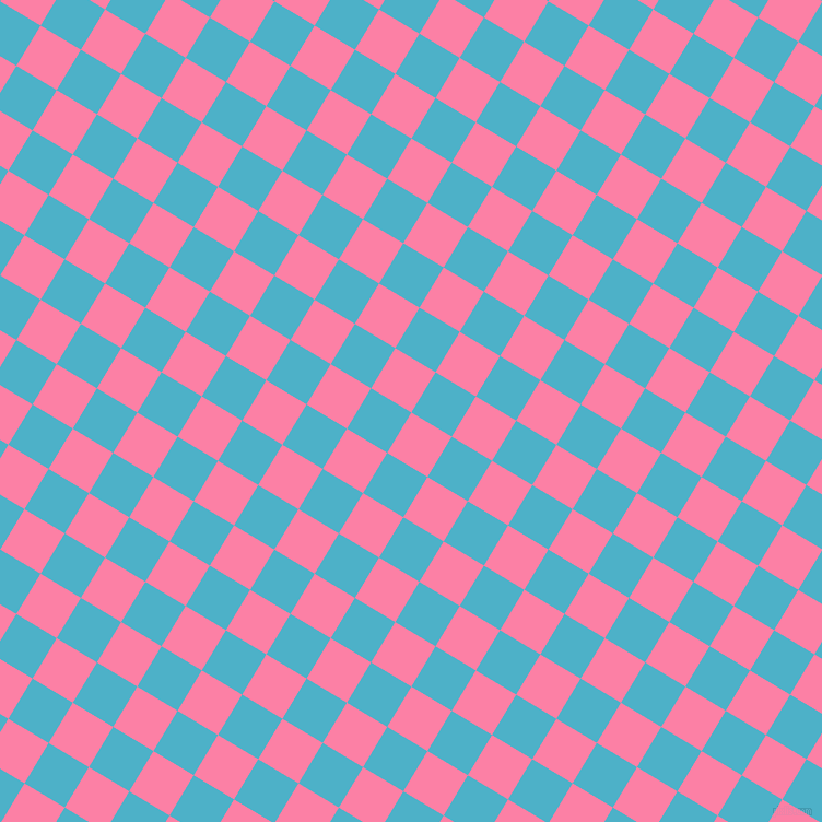 59/149 degree angle diagonal checkered chequered squares checker pattern checkers background, 43 pixel square size, , Tickle Me Pink and Viking checkers chequered checkered squares seamless tileable