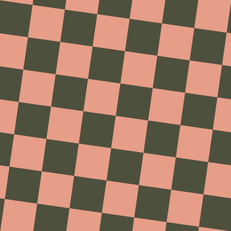 82/172 degree angle diagonal checkered chequered squares checker pattern checkers background, 114 pixel square size, , Tonys Pink and Kelp checkers chequered checkered squares seamless tileable